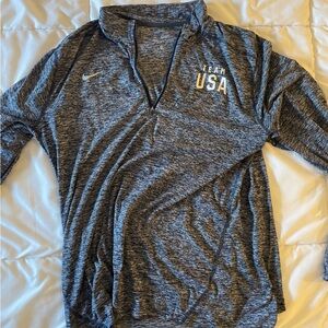 Nike official Team USA lightweight 1/4 zip pullover